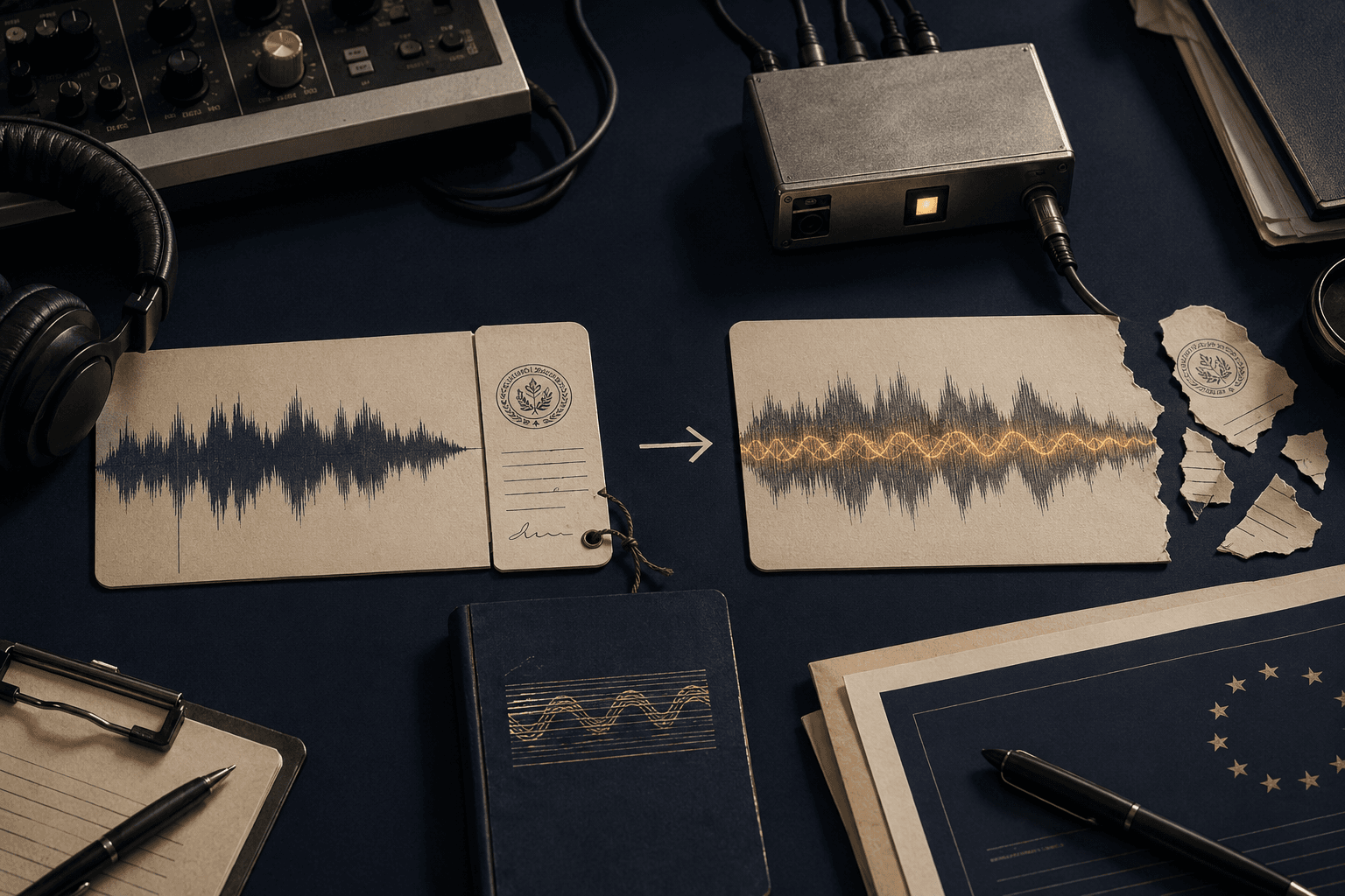 Building Tessera, an EU AI Act Article 50 ingest gate for AI music, taught me hard binding gets stripped by social transcodes. Only soft binding survives.